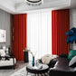 ARISTOCRATALLURE Jacquard Velvet Blackout Curtains - Home Curtains