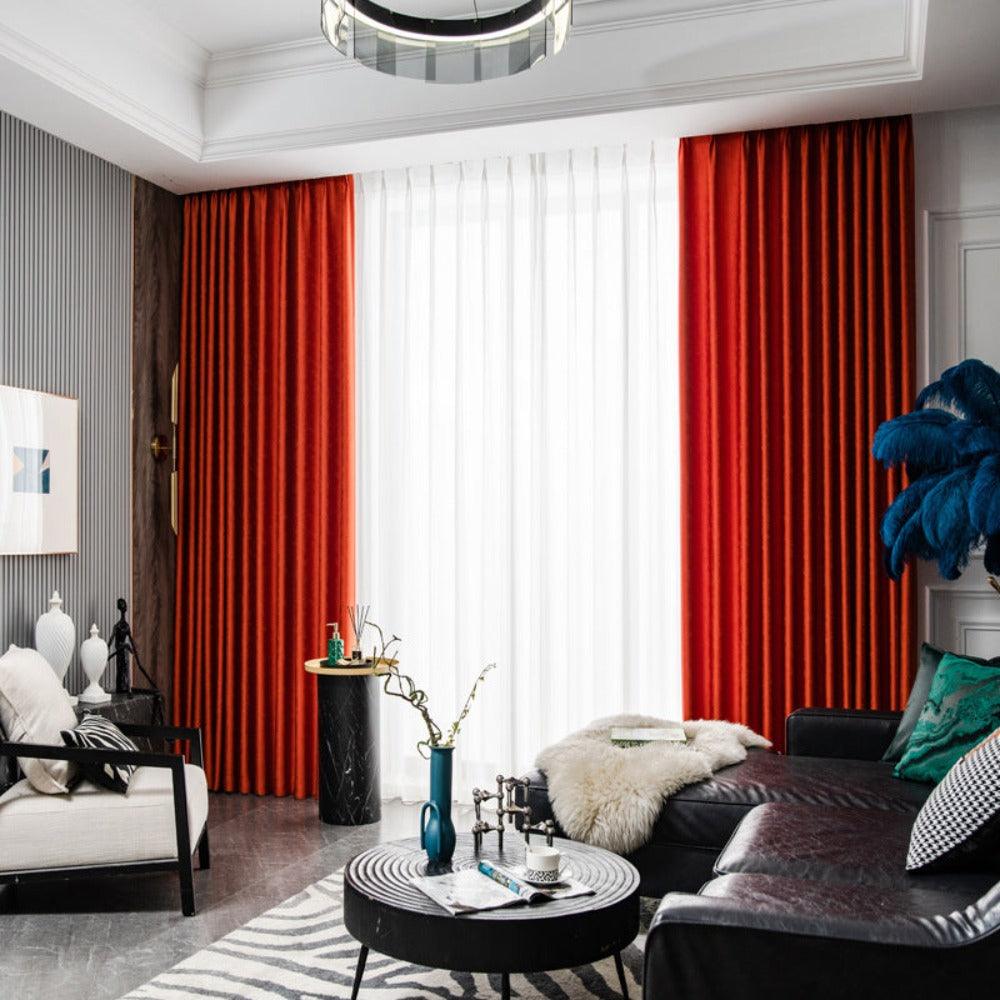 ARISTOCRATALLURE Jacquard Velvet Blackout Curtains - Home Curtains