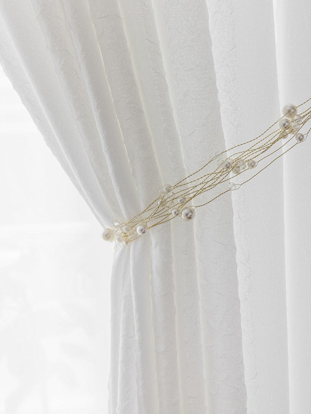 TRANSLUCENT BUBBLESTRIP UV-SHIELD ELEGANCE Sheer Curtains - Home Curtains