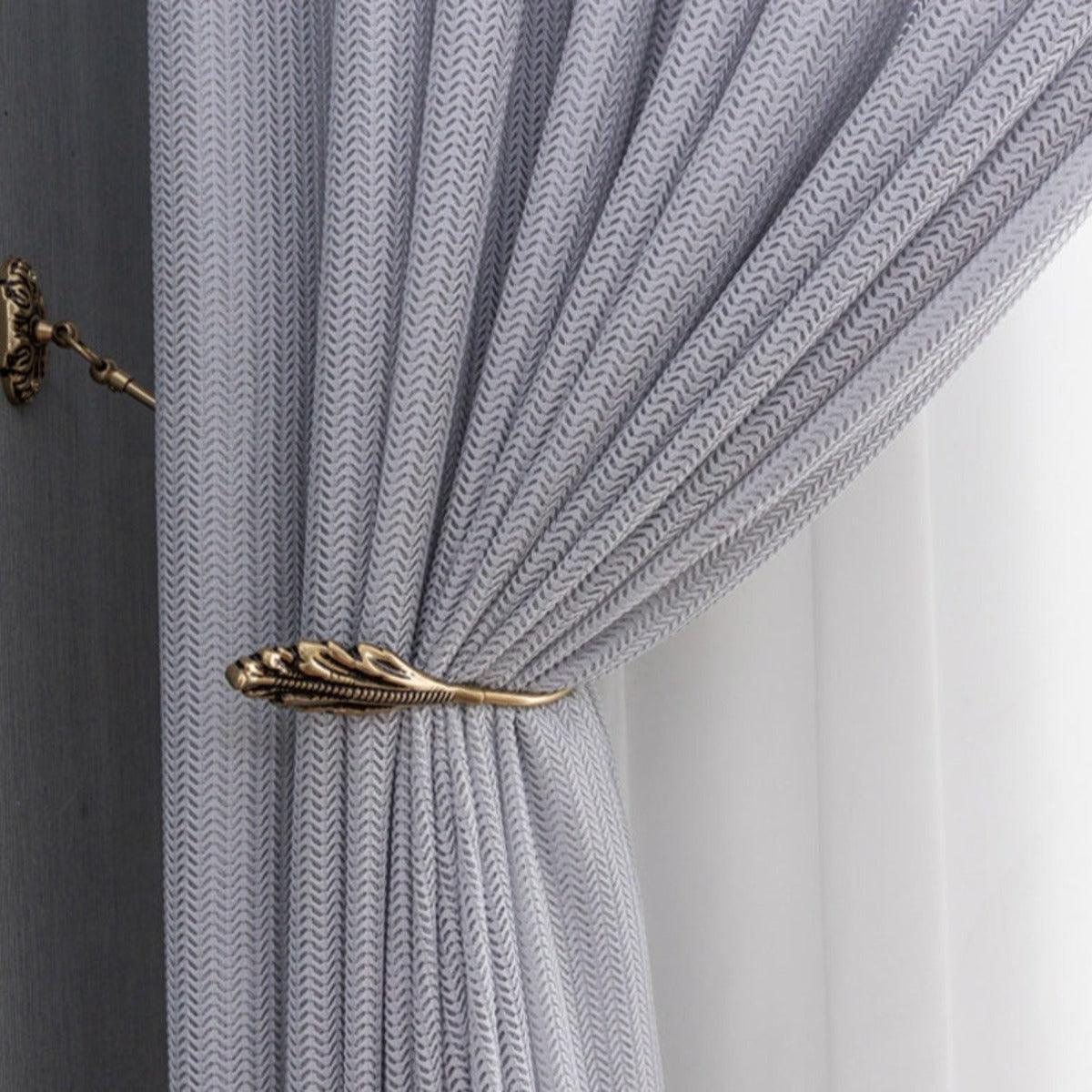 SERENITY FISHBONE FINERY Sheer Curtains - Home Curtains