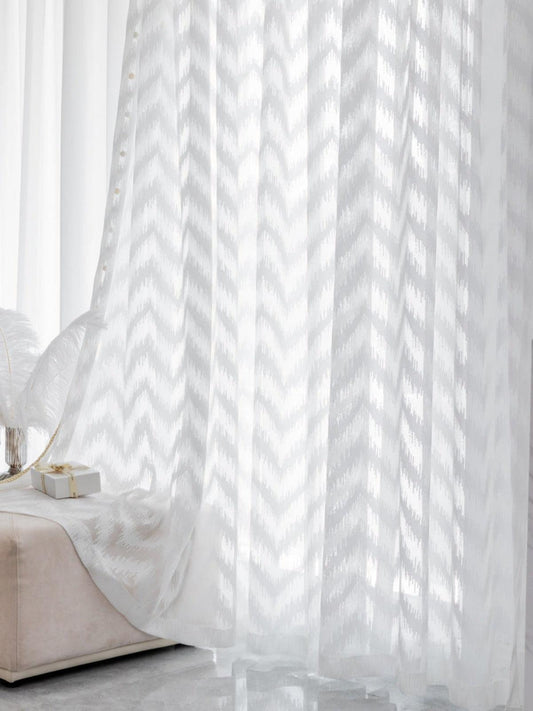 TRANQUIL TIDE ELEGANCE Sheer Curtains