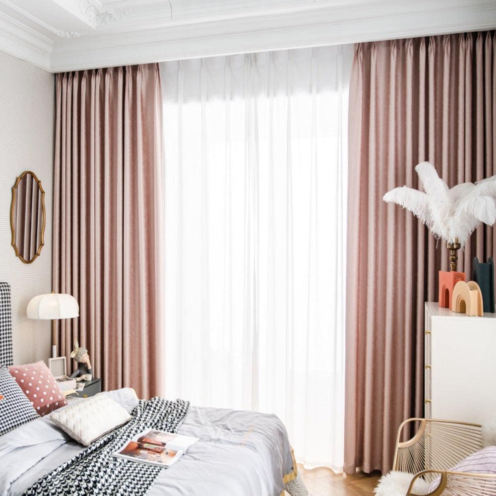 ARISTOCRATALLURE Jacquard Velvet Blackout Curtains - Home Curtains