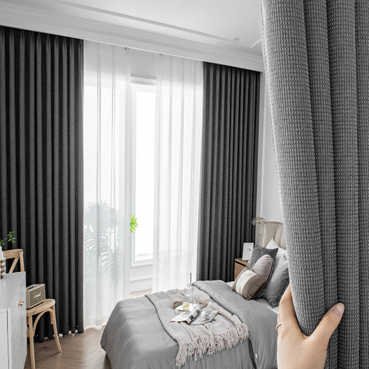 TRANQUIL EDOECLIOSE Triple-Layer Linen-Cotton Blackout Curtains - Home Curtains