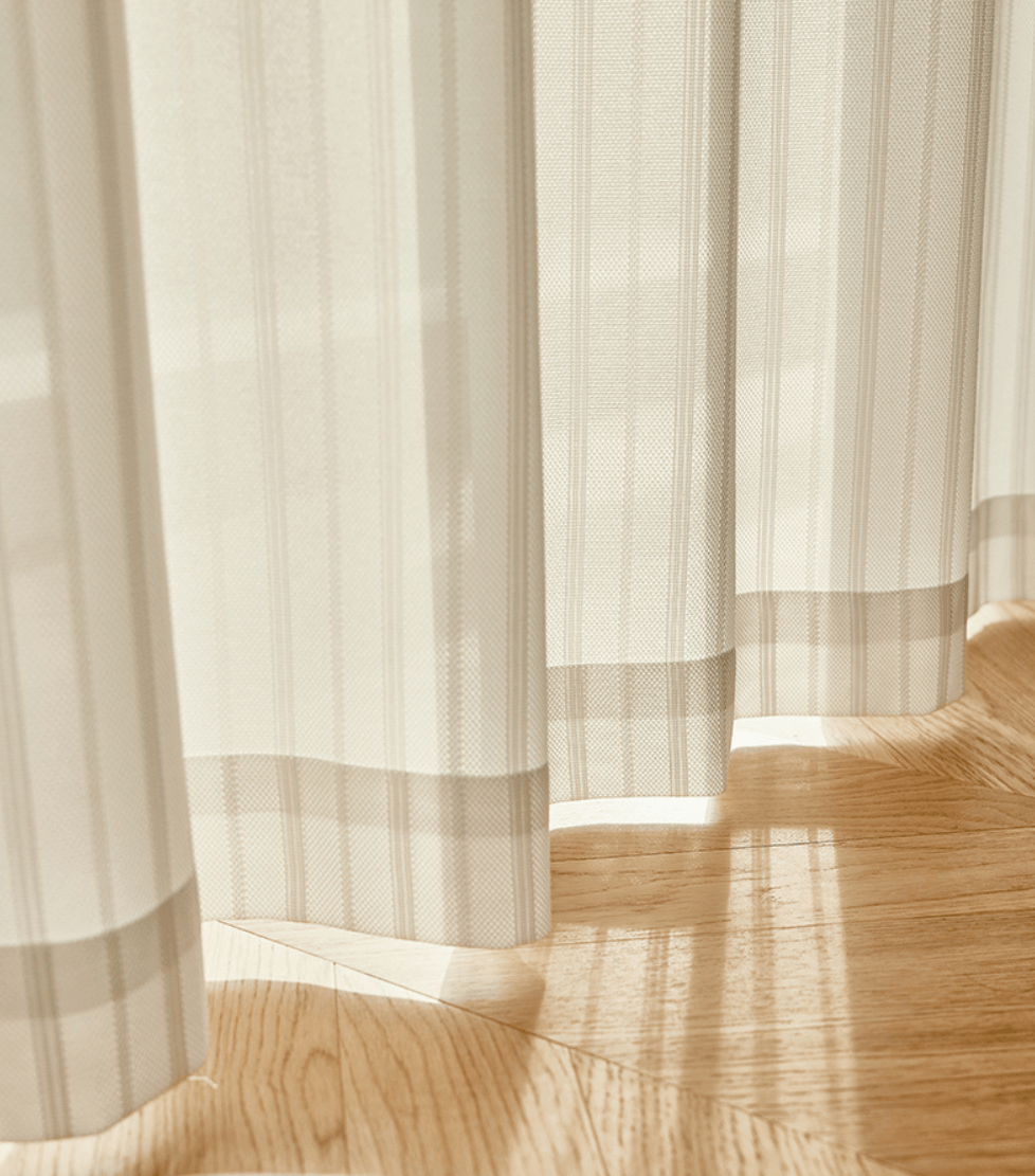 JACQUARD MIRAGE HIGH-COUNT UV-SHIELD Sheer Curtains