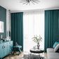 ARISTOCRATALLURE Jacquard Velvet Blackout Curtains - Home Curtains