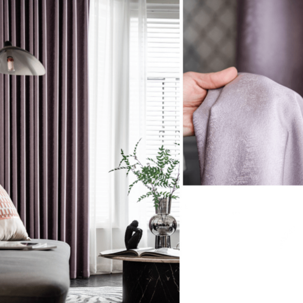 ARISTOCRATALLURE Jacquard Velvet Blackout Curtains - Home Curtains