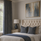 Aurum & Azure – Luxury High-Density Jacquard Curtains