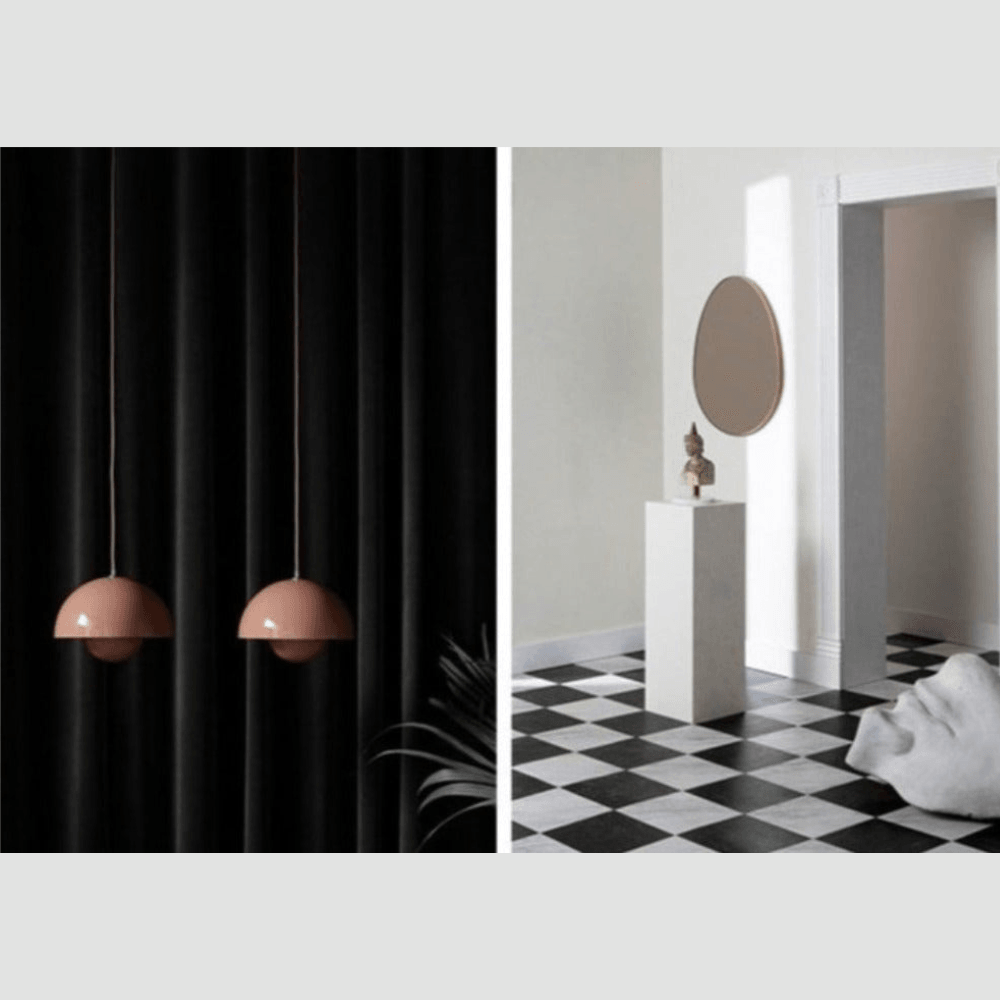 CASHMERECHIC MOUSSELUXE ACORN-TRUFFLE-GRAPHITE Black Blackout Curtains - Home Curtains