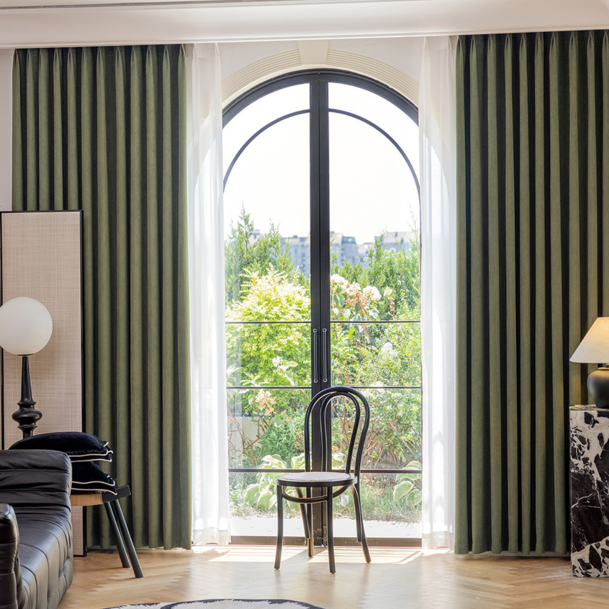 HERRINGBONE - HAVEN Chenille Blackout Curtains