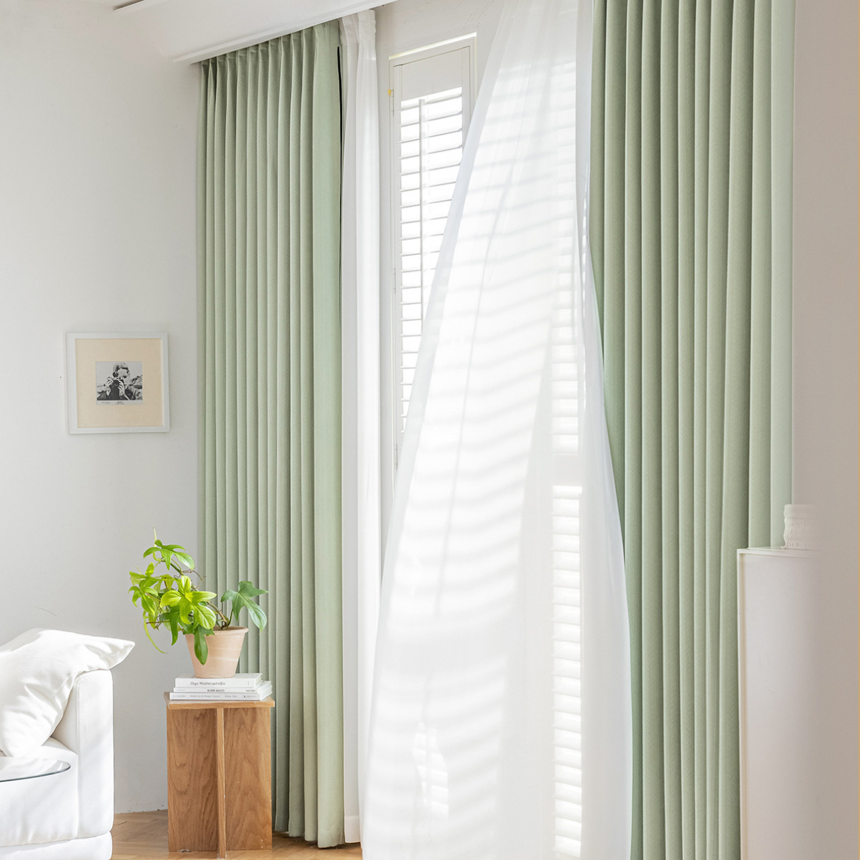 HERRINGBONE - HAVEN Chenille Blackout Curtains