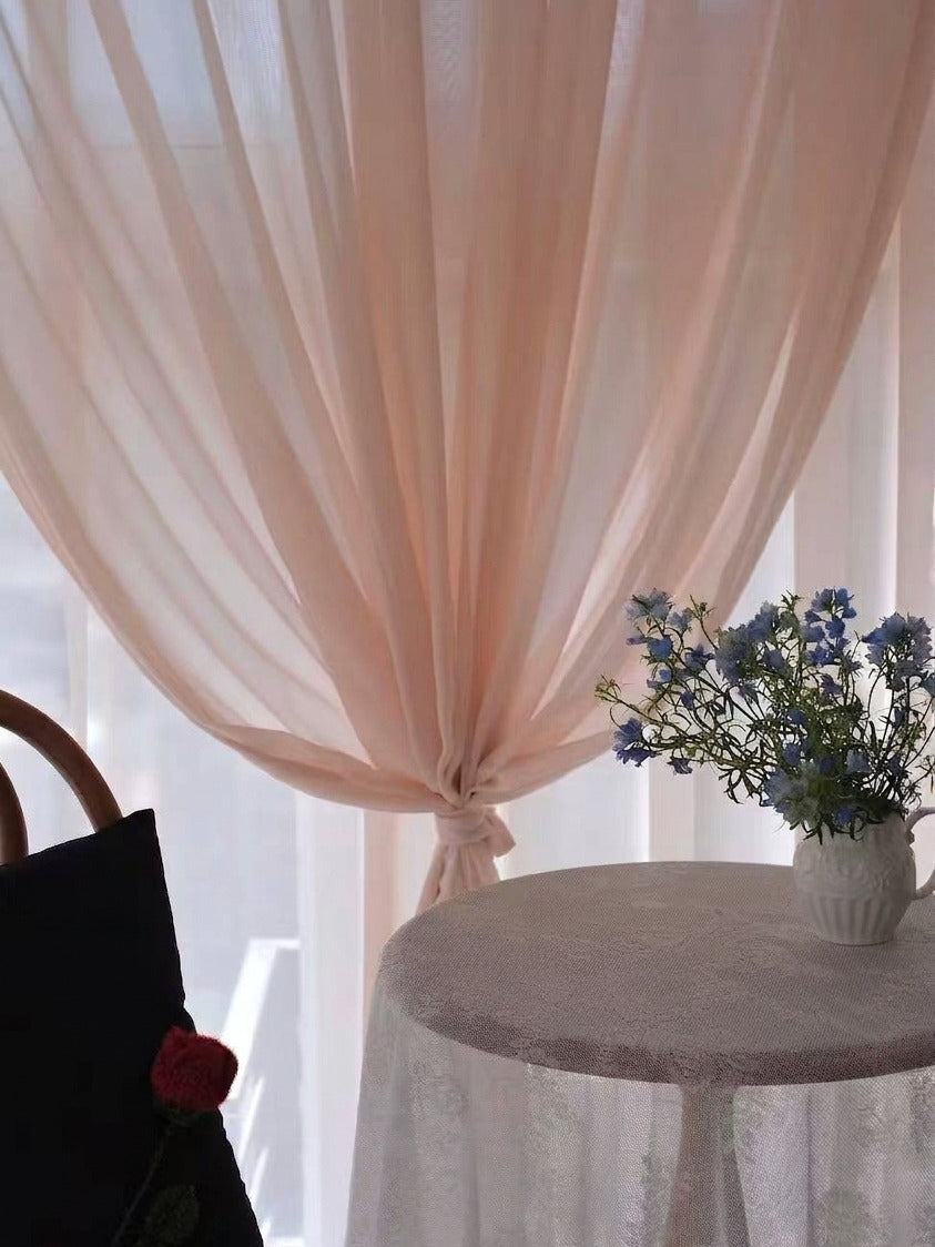 AURELLE | Cotton Blend Sheer Curtains