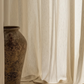 SUNLIT FLAX - Linen Sheer Curtains