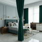 MERIN-O-Z REGAL EMERALD Velvet Blackout Curtains