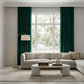 MERIN-O-Z REGAL EMERALD Velvet Blackout Curtains