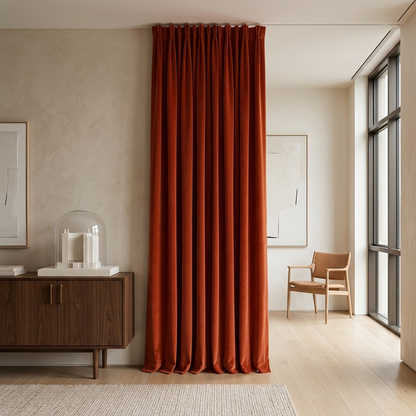 MERIN-O-Z SOFT OBSCURA Velvet Blackout Curtains